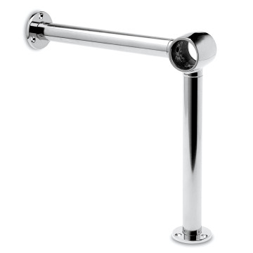 Voetsteun Eudora voor buis Ø 25,4 mm zamak chroom look