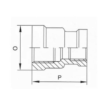 Verloopsok BSP, 1.1/4 inch x 3/8 inch RVS-316 (A4)