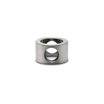 Adapter voor middensteun Bootje voor staf 6 mm RVS-304 mat geslepen