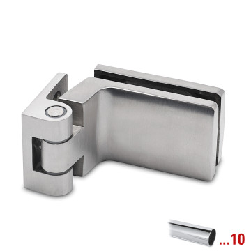 Glasdeurscharnier Victorine glas/wand RVS-304 glanzend gepolijst