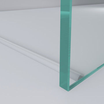 Dorpel profiel, zelfklevend Sani 5 mm acryl transparant
