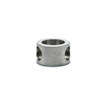 Adapter voor hoeksteun 45° Clara voor staf 6 mm RVS-304 mat geslepen