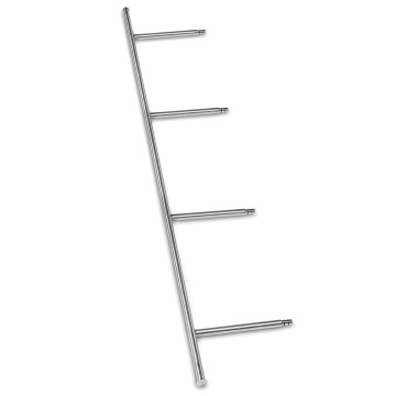 Dwarsconsole voor kledinghangers Niska Ø 25,4 mm 2400 mm RVS-304 mat geslepen