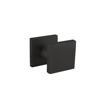 Intersteel Voordeurknop vierkant 58x58mm©énzijdige montage aluminium zwart