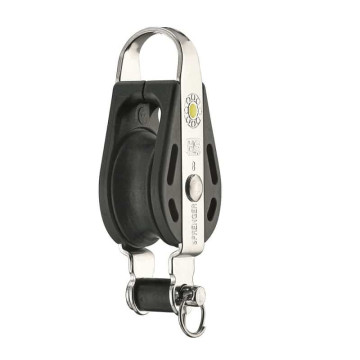 Sprenger S-blok katrol met glijlager hanger en hondsvot RVS-304 plastic Sprenger S-blok katrol met glijlager hanger en hondsvot RVS-304 plastic