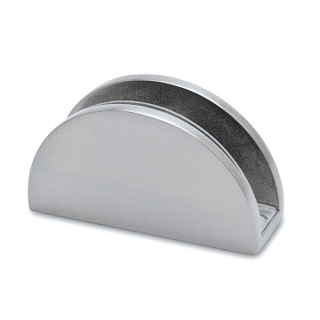 Glasplaatdrager Kora voor glasdikte 10-15 mm zamak RVS look