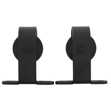 Intersteel Set van 2 hangrollen Basic Top 130 mm mat zwart