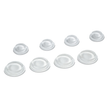 Glasbuffers voor glasplaten, zelfklevend Morgan 12,7 mm 200 stuks kunststof