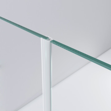 Afdichtingsprofiel met strip voor glasdeur Frences 8 mm PVC transparant