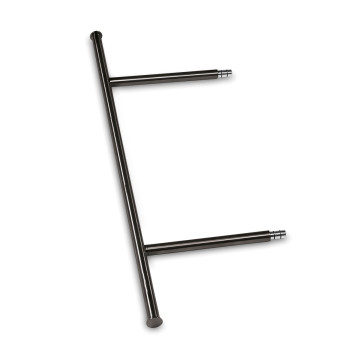 Dwarsconsole voor kledinghangers Sabrine Ø 25,4 mm 1200 mm zamak zwart