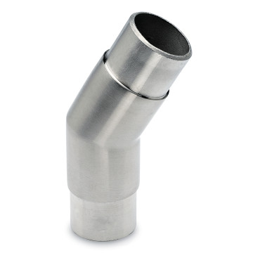 Hoekfitting 30° Annelis voor buis Ø 38,1 mm RVS-304 mat geslepen