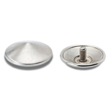 Spiegeldoppen Myronne Ø 16 mm 100 stuks zamak RVS look