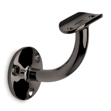 Leuninghouder Olivia voor buis Ø 38,1 mm zamak zwart