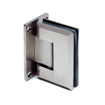 Glasdeurscharnier Akasha glas/wand dubbelzijdige voet RVS-304 mat geslepen