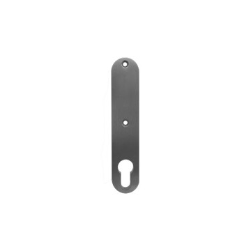 Handgreepplaat massief schroefafstand 67 mm mat geslepen RVS-304