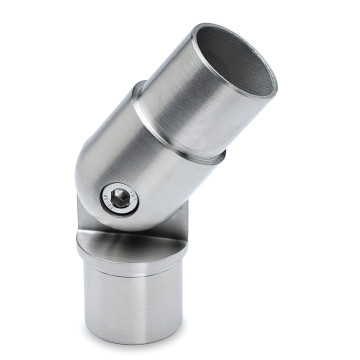 Verstelbare buisverbinder Agenieta voor buis Ø 38,1 mm zamak RVS look