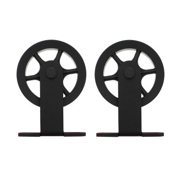 Intersteel Set van 2 hangrollen Wheel Top 170 mm mat zwart Intersteel Set van 2 hangrollen Wheel Top 170 mm mat zwart