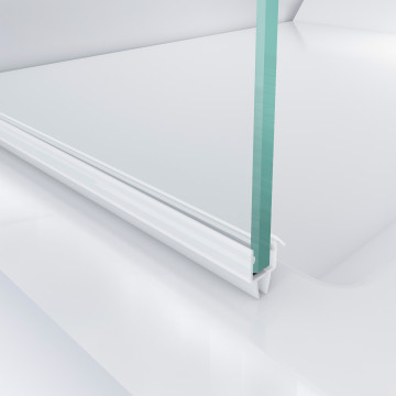 Afdichtingsprofiel voor glasdeur Vivica 8 - 10 mm PVC zwart