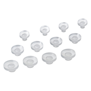 Glasnoppen Leisl 16 mm 100 stuks kunststof transparant