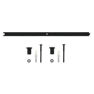 Intersteel Schuifdeursysteem €“ tussenrail 90 cm mat zwart Intersteel Schuifdeursysteem €“ tussenrail 90 cm mat zwart