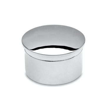 Afgeronde eindstop Hella voor buis Ø 38,1 mm zamak chroom look