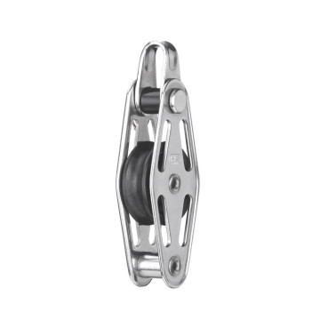 Sprenger katrol met glijlager hanger en hondsvot RVS-304 / Kunststof Sprenger katrol met glijlager hanger en hondsvot RVS-304 / Kunststof