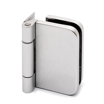 Glasdeurscharnier Cassie aluminium mat geanodiseerd Glasdeurscharnier Cassie aluminium mat geanodiseerd