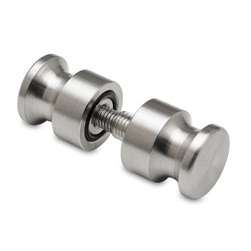 Glasdeurknop, dubbelzijdig Acantha RVS-304 mat geslepen