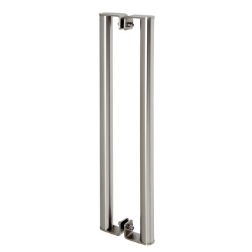 Deurgreep, dubbelzijdig 90° Brunhilda 700 mm lang Ø 25,4 mm RVS-304 mat geslepen