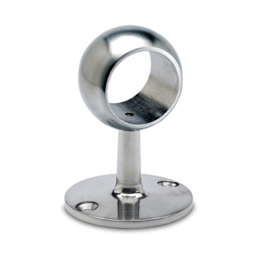 Opschuifsteun Amella voor buis Ø 25,4 mm zamak RVS look
