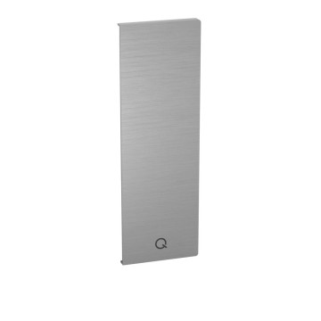 Eindkap Easy Glass Smart links zijmontage 216 x 71 mm model 8242 aluminium (onbewerkt)