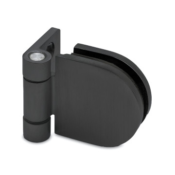 Glasdeurscharnier Aksun glas/wand RVS-304 zwart Glasdeurscharnier Aksun glas/wand RVS-304 zwart