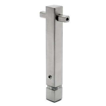 Mini-Rail steun Adwine middensteun voor koker 8 x 8 mm zamak RVS look