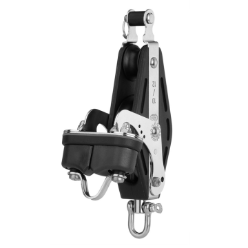Sprenger S-blok vioolblok met kogellager warteloog beugel hondsvot en schootklem Ø 57 mm touwmaat 12 mm RVS-304