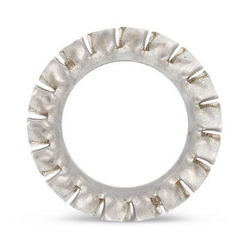 Tandveerring A 4,3 mm DIN 6798 RVS A2 (1000 stuks) Tandveerring A 4,3 mm DIN 6798 RVS A2 (1000 stuks)