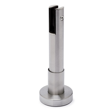 Glas stelvoet t.b.v. sanitair cabines Erato RVS-304 mat geslepen Glas stelvoet t.b.v. sanitair cabines Erato RVS-304 mat geslepen