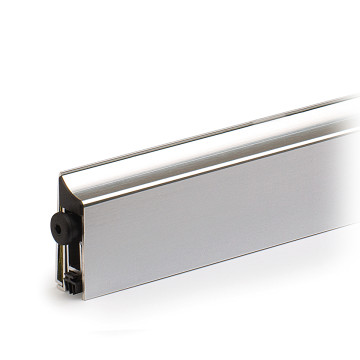 Valdorpel, zelfklevend Clarita 1100 mm DIN links aluminium RVS look