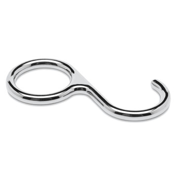 Schroefhaak Cyanne voor buis Ø 19 mm zamak chroom look