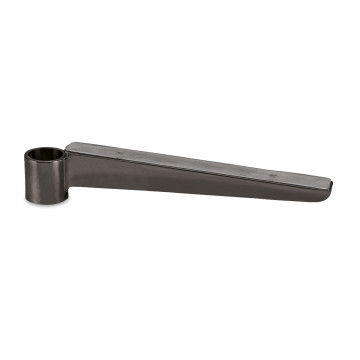 Glasplaatdrager incl. antislip rubber Debra voor buis Ø 25,4 mm 200 mm zamak zwart