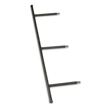 Dwarsconsole voor kledinghangers Zeppe Ø 25,4 mm 1800 mm zamak zwart
