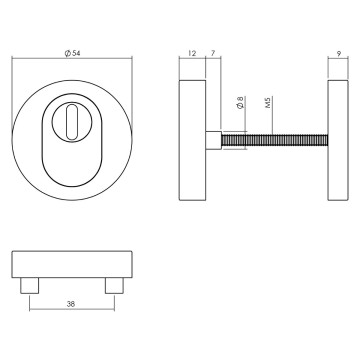 Intersteel Voordeurset veiligheidsbeslag SKG*** rond rvs geborsteld Intersteel Voordeurset veiligheidsbeslag SKG*** rond rvs geborsteld
