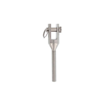 Gaffelterminal gedraaid M6 RVS-316