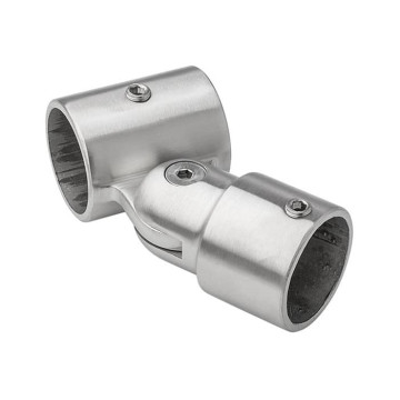 Schoorkoppeling voor buis 42,4 mm RVS-316 mat geslepen