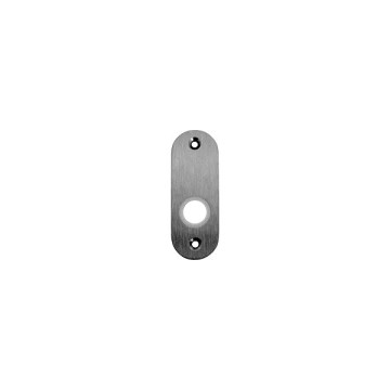 Handgreepplaat kort massief schroefafstand 67 mm mat geslepen RVS-304