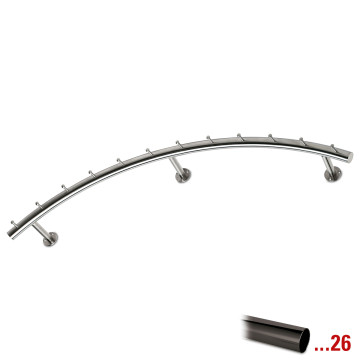 Kapstok Sharmilah 1250 mm zamak zwart