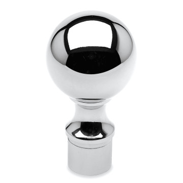 Eindbol Loranna voor buis Ø 25,4 mm zamak chroom look