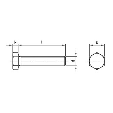 Zeskantbout M18 x 120 mm ISO 4017 RVS A2-70 SW27 (25 stuks)