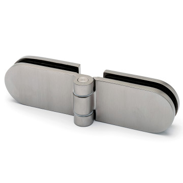 Glasdeurscharnier Kirstin glas/glas RVS-304 mat geslepen