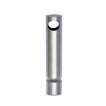 Middensteun voor montage op glas Jelske voor staf 10 mm zamak RVS look