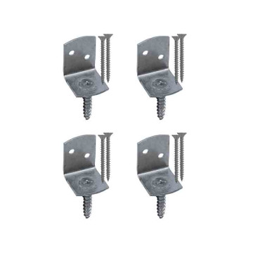 Vlechtschermsteun L 4 stuks inclusief schroeven RVS-304 (A2)